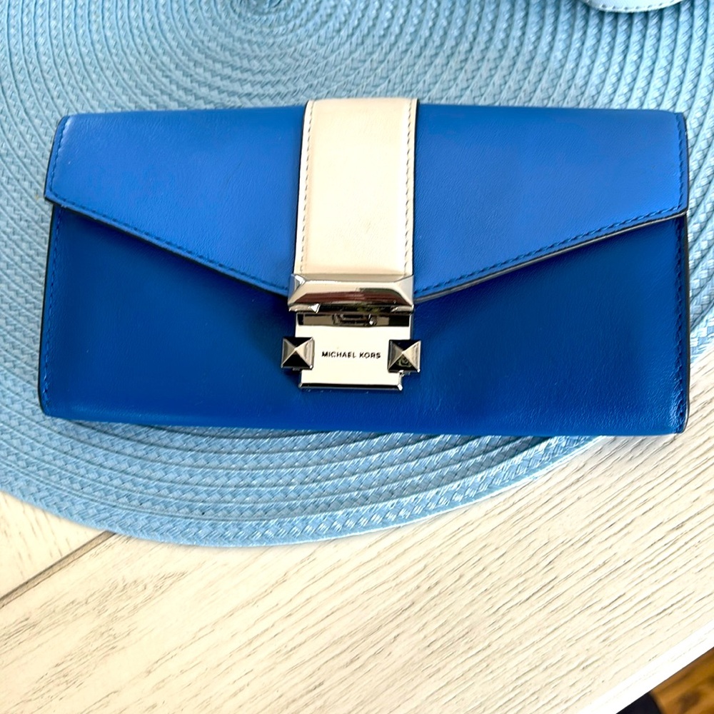 Michael Kors Whitney Two-Tone Large Leather Wallet